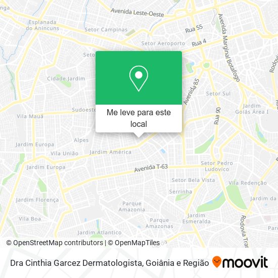 Dra Cinthia Garcez Dermatologista mapa