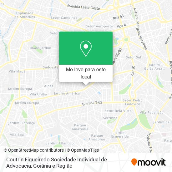 Coutrin Figueiredo Sociedade Individual de Advocacia mapa