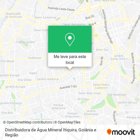 Distribuidora de Água Mineral Itiquira mapa