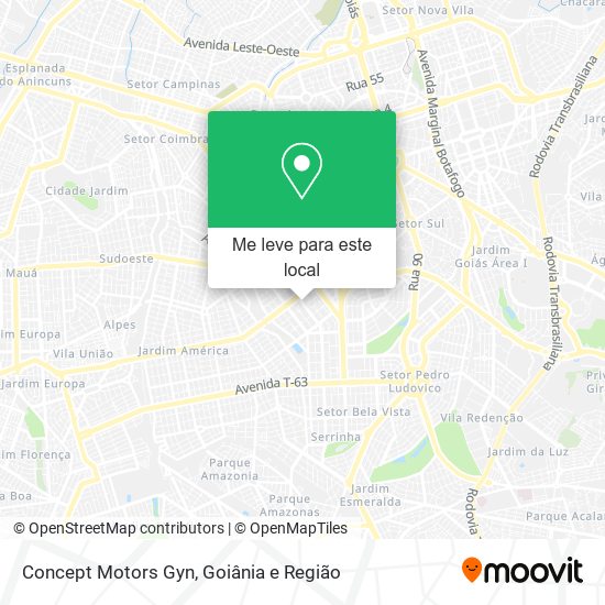 Concept Motors Gyn mapa