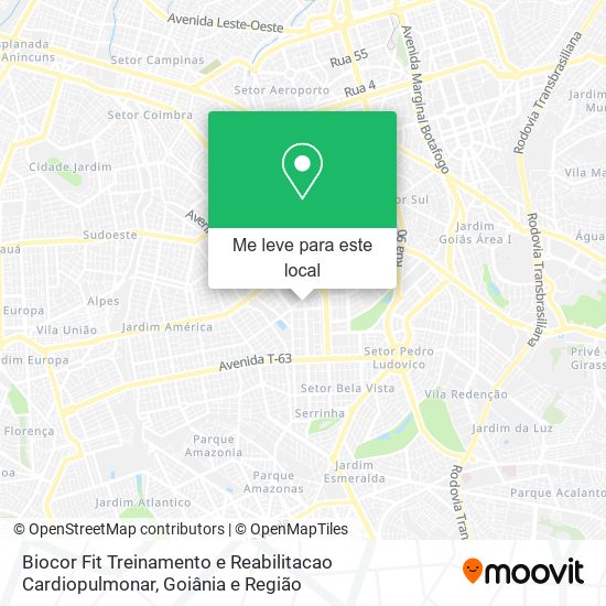 Biocor Fit Treinamento e Reabilitacao Cardiopulmonar mapa