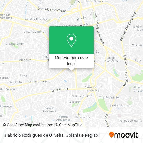 Fabricio Rodrigues de Oliveira mapa