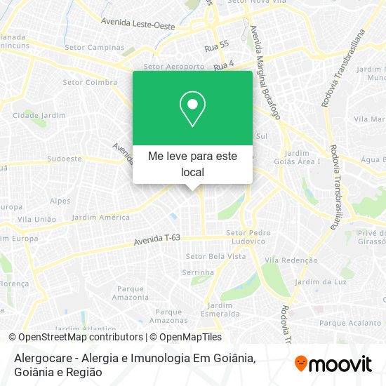 Alergocare - Alergia e Imunologia Em Goiânia mapa