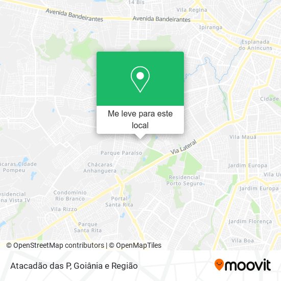 Atacadão das P mapa