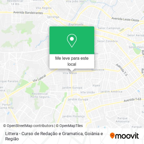 Littera - Curso de Redação e Gramatica mapa