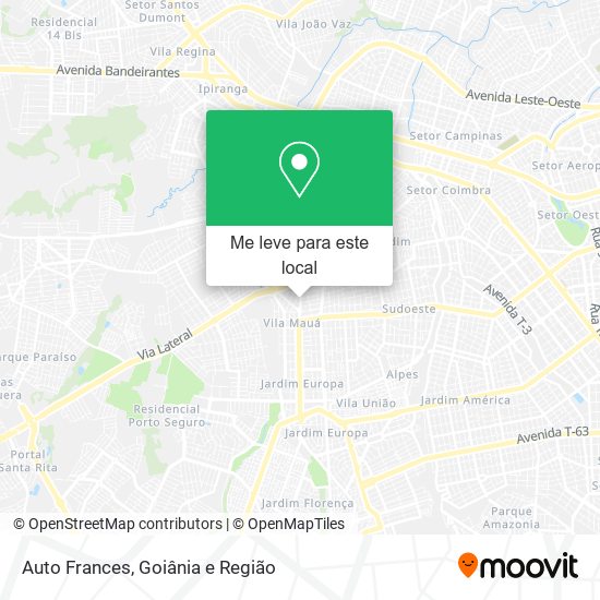 Auto Frances mapa