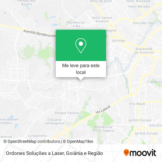 Ordones Soluções a Laser mapa