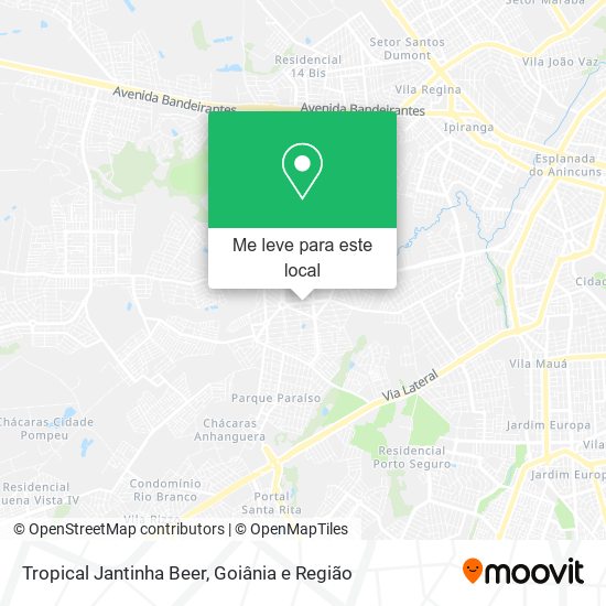 Tropical Jantinha Beer mapa