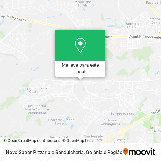 Novo Sabor Pizzaria e Sanduicheria mapa