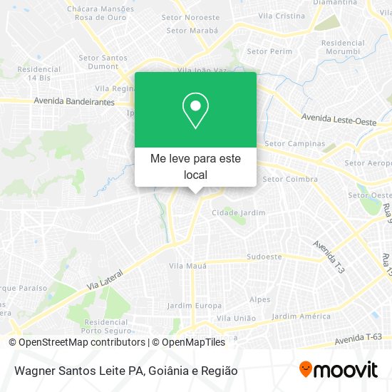 Wagner Santos Leite PA mapa