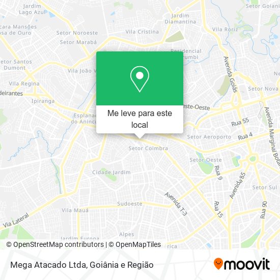 Mega Atacado Ltda mapa