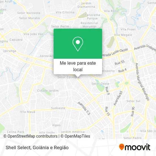 Shell Select mapa