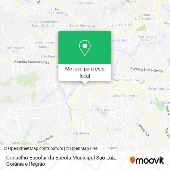 Conselho Escolar da Escola Municipal Sao Luiz mapa