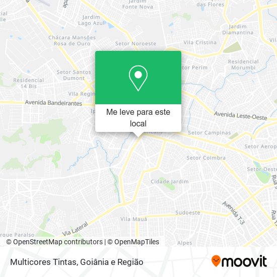 Multicores Tintas mapa