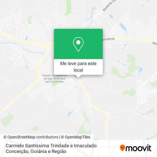 Carmelo Santíssima Trindade e Imaculado Conceição mapa