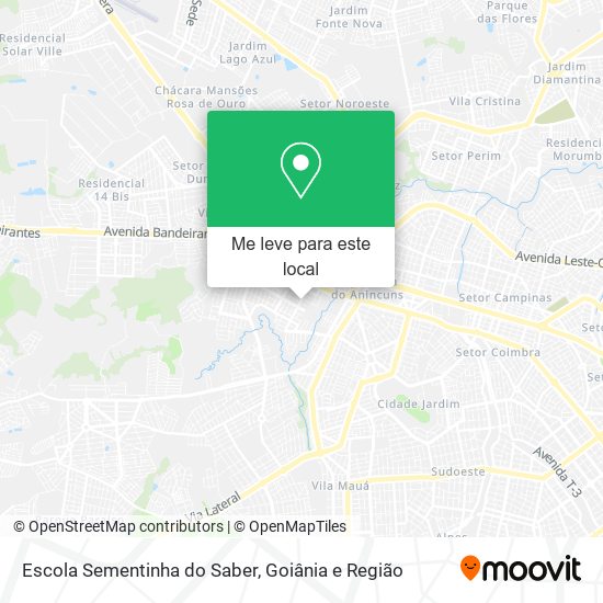 Escola Sementinha do Saber mapa