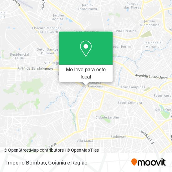 Império Bombas mapa