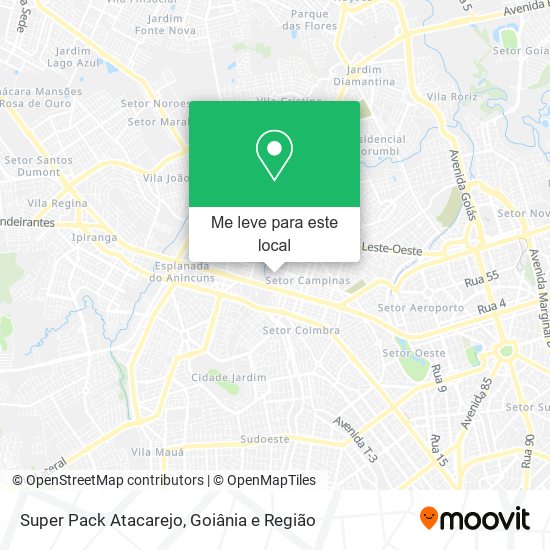 Super Pack Atacarejo mapa