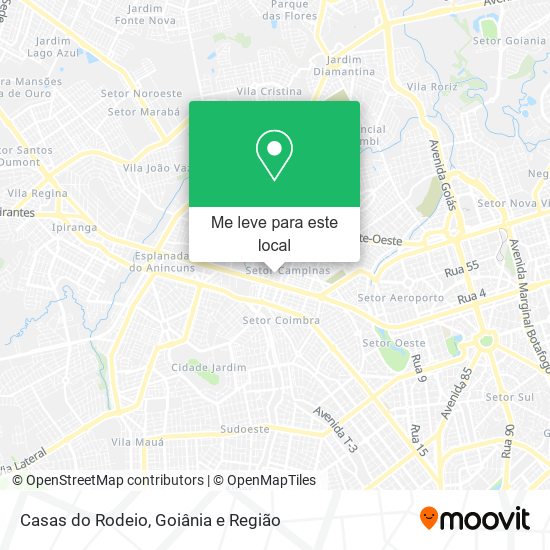Casas do Rodeio mapa