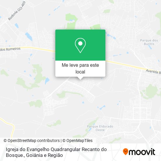 Igreja do Evangelho Quadrangular Recanto do Bosque. mapa