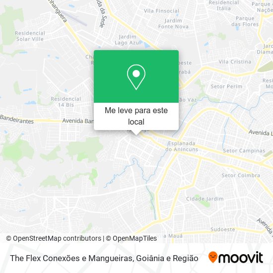 The Flex Conexões e Mangueiras mapa