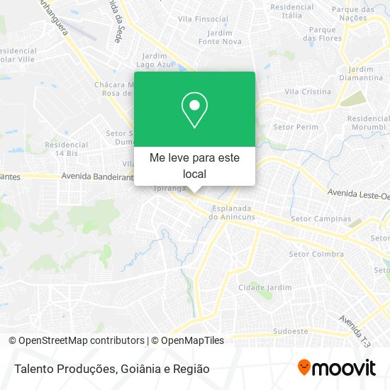 Talento Produções mapa