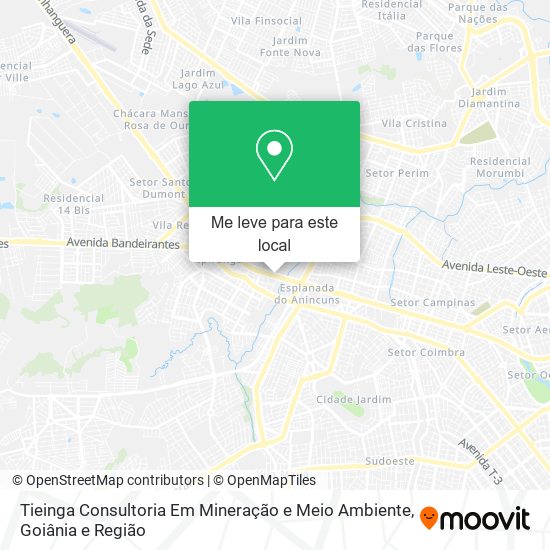 Tieinga Consultoria Em Mineração e Meio Ambiente mapa