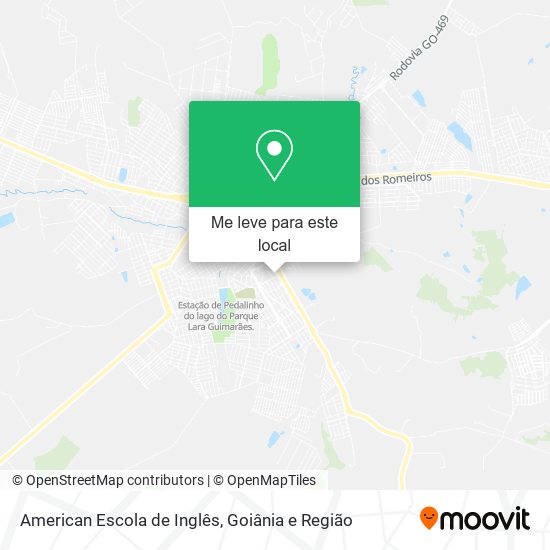 American Escola de Inglês mapa