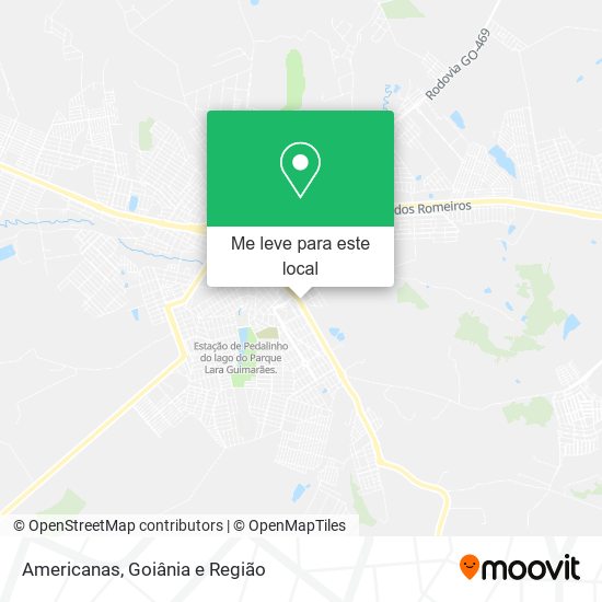 Americanas mapa