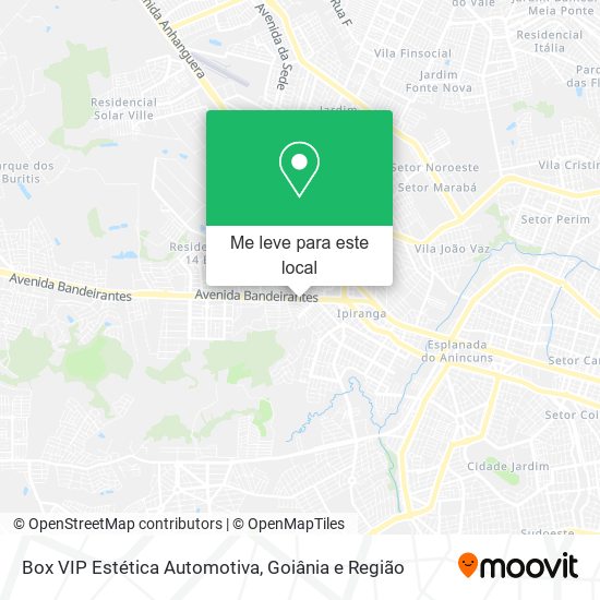 Box VIP Estética Automotiva mapa
