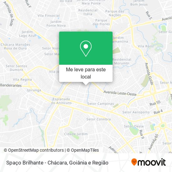 Spaço Brilhante - Chácara mapa