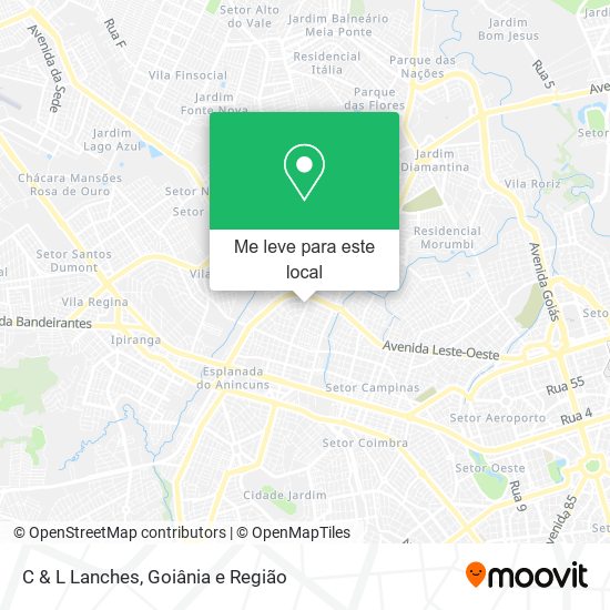 C & L Lanches mapa