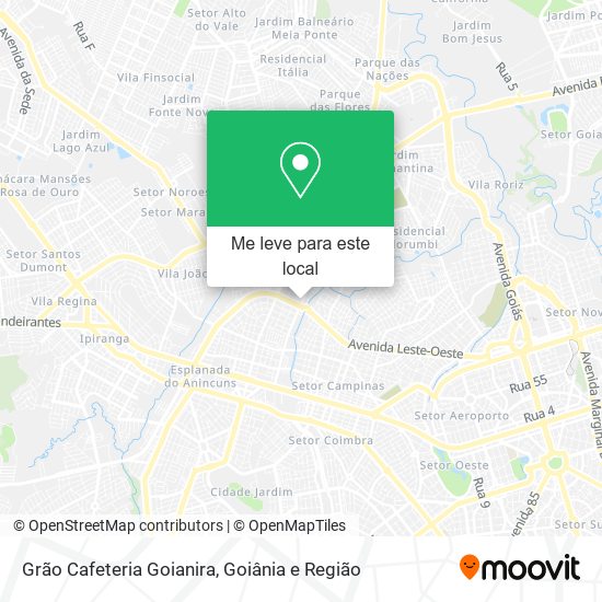 Grão Cafeteria Goianira mapa