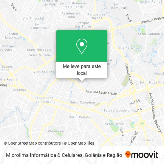 Microlima Informática & Celulares mapa
