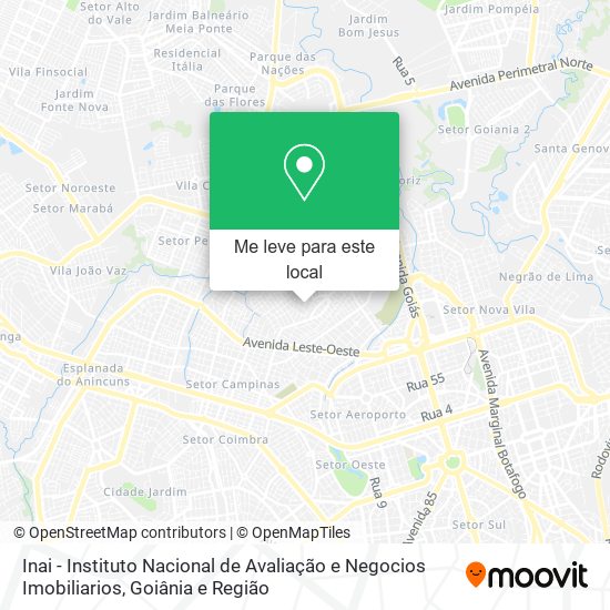 Inai - Instituto Nacional de Avaliação e Negocios Imobiliarios mapa
