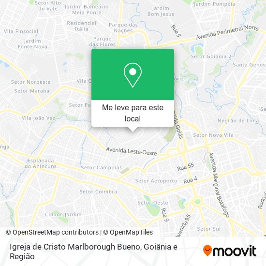Igreja de Cristo Marlborough Bueno mapa