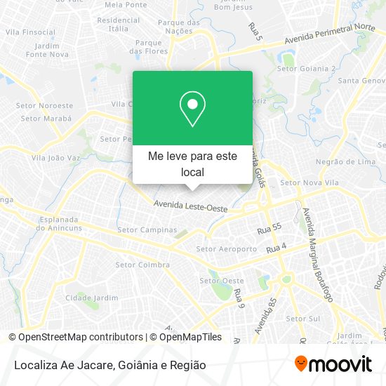 Localiza Ae Jacare mapa