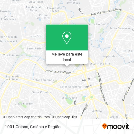 1001 Coisas mapa