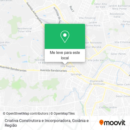 Criativa Construtora e Incorporadora mapa