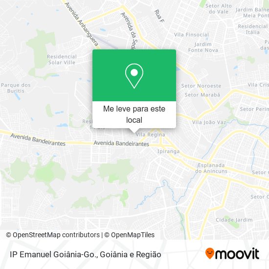 IP Emanuel Goiânia-Go. mapa