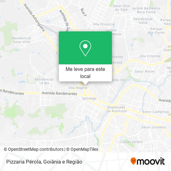 Pizzaria Pérola mapa