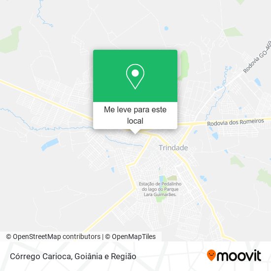 Córrego Carioca mapa