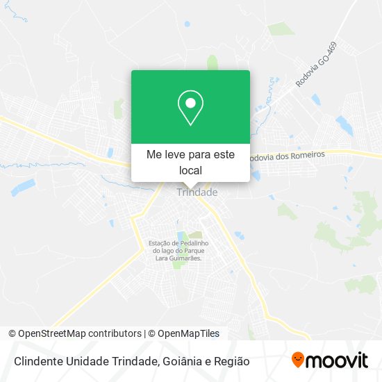 Clindente Unidade Trindade mapa