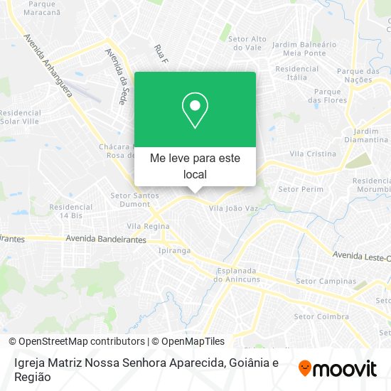 Igreja Matriz Nossa Senhora Aparecida mapa