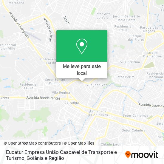 Eucatur Empresa União Cascavel de Transporte e Turismo mapa