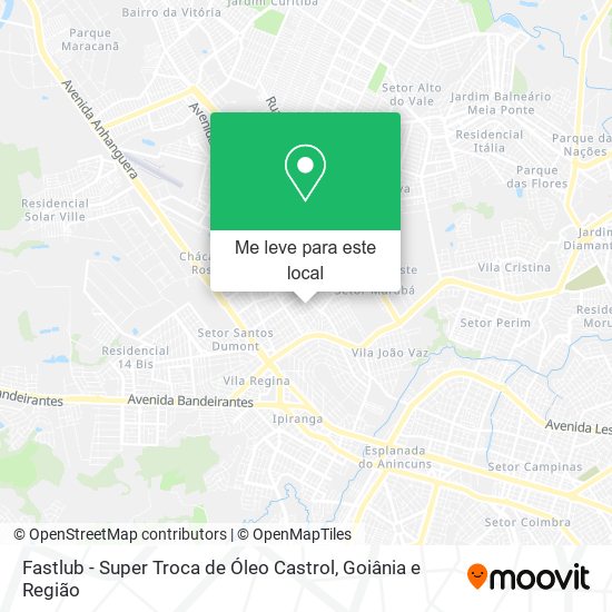 Fastlub - Super Troca de Óleo Castrol mapa