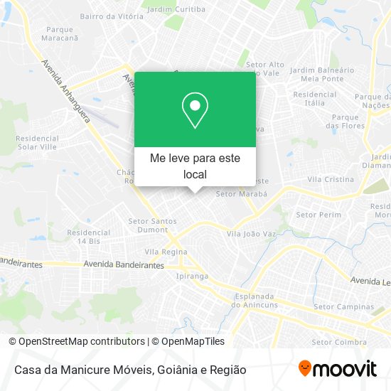 Casa da Manicure Móveis mapa