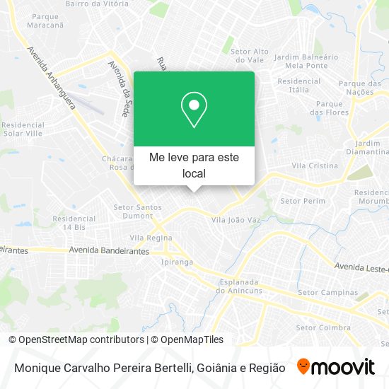 Monique Carvalho Pereira Bertelli mapa