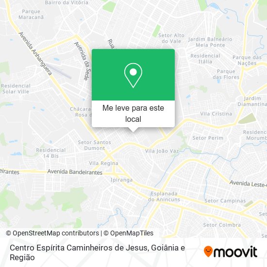 Centro Espírita Caminheiros de Jesus mapa