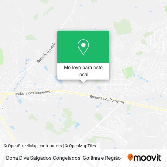 Dona Diva Salgados Congelados mapa